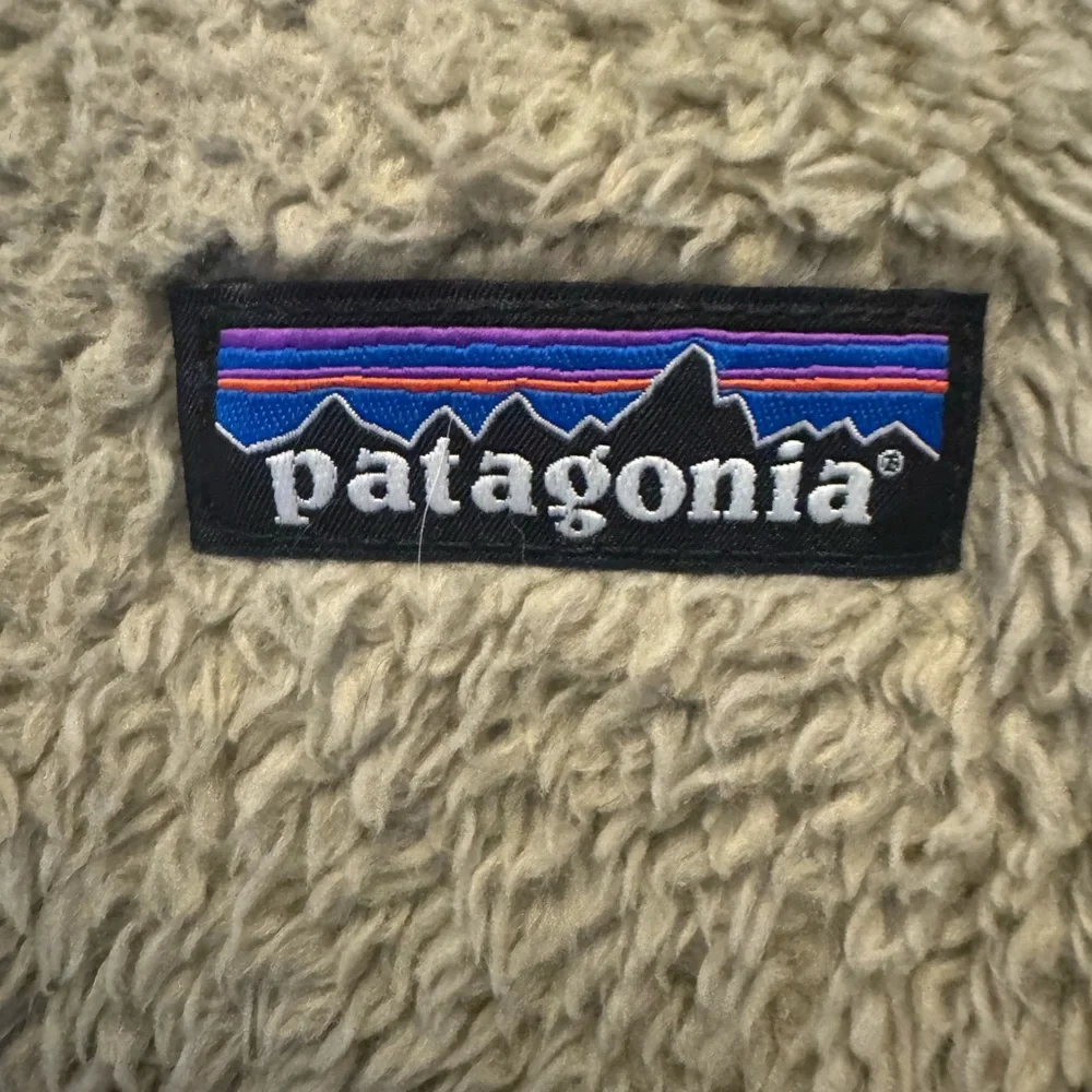 #688 Patagonia Los Gatos Fleece Jacket Women's LARGE 16 High Pile Boa Beige - Picture 5 of 12